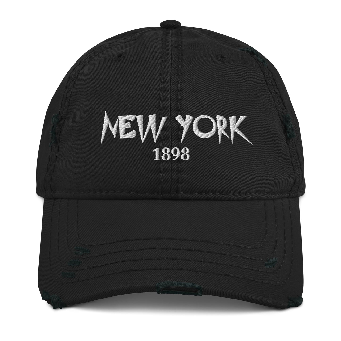 Metropolis 1898 Distressed Black Hat